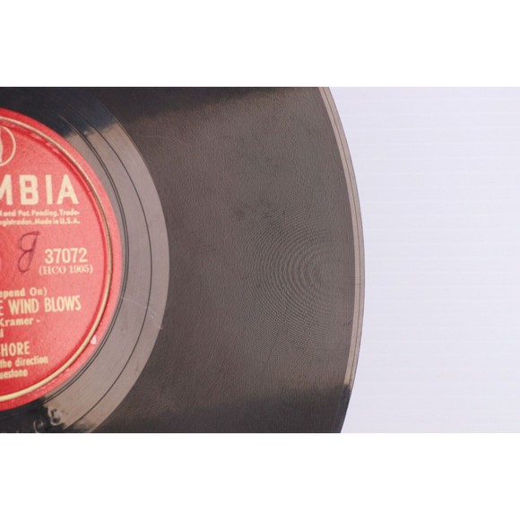 Dinah Shore, Way That The Wind Blows/You Keep Coming 1946 10" 78rpm Record 37072 - Picture 9 of 16